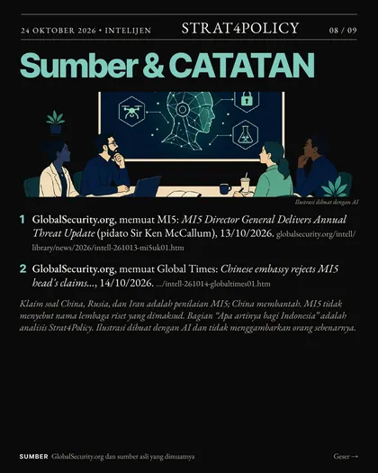 Slide 8 carousel Kepala MI5: era baru keamanan nasional