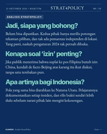 Slide 8 carousel Perang video di Ayungin. Siapa benar?